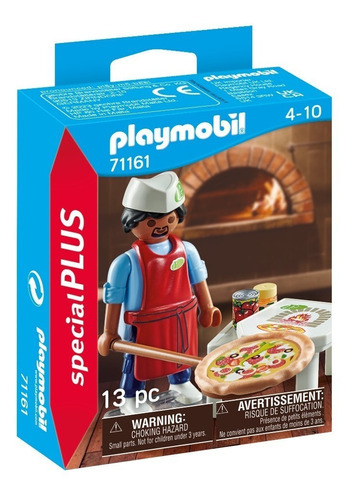 Figura Armable Playmobil Special Plus Pizzero 13 Piezas 3+