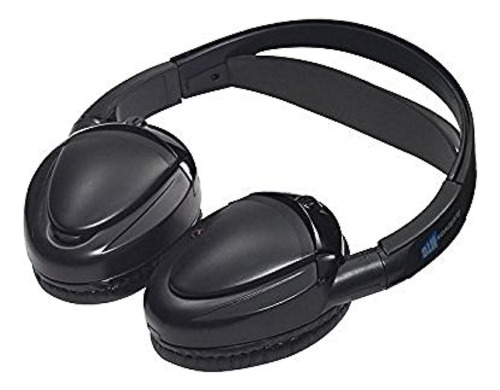 Audiovox Auriculares Inalámbricos Plegables De Doble Canal. Color Negro