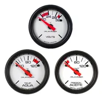 Comprar Kit 3 Relojes Eléctricos 24v Aceite Voltimetro Temperatura
