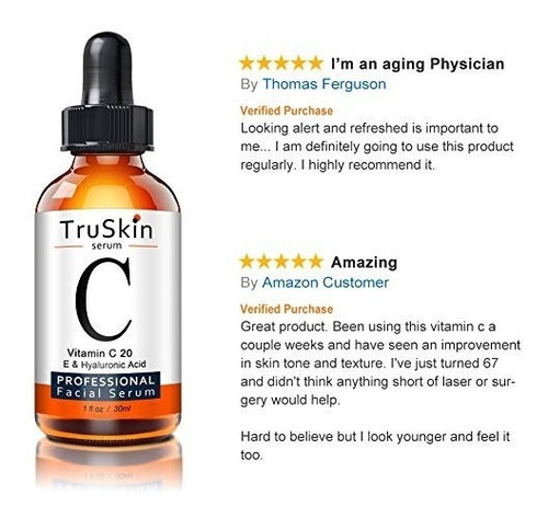 Sérum De Vitamina C / Con Ácido Hialurónico Y Vitamina E