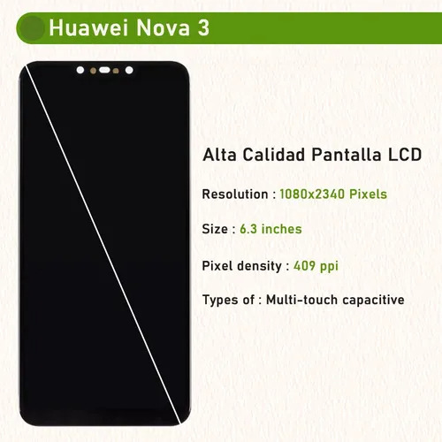 Pantalla Táctil Lcd Para Huawei Nova 3 Par-lx9
