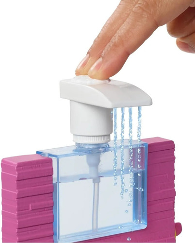 Muñeca Barbie Set De Baño Regadera Con Ducha Y Accesorios