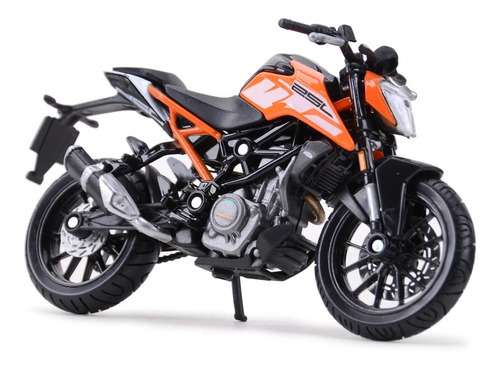 Ktm 250 Duke Escala 1/18 Marca Motocicleta Colección Naranja