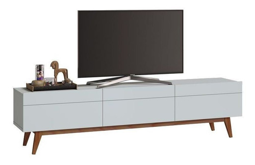 Imagem 2 de 9 de Conjunto Rack 3g 2.2 Branco + Buffet Classic 4 Portas Branco