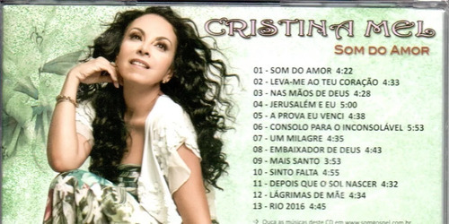 Cd Cristina Mel - Som Do Amor