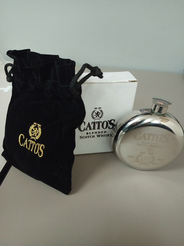 Porta Licor, Petaca Estuche Whisky Catto's 5oz