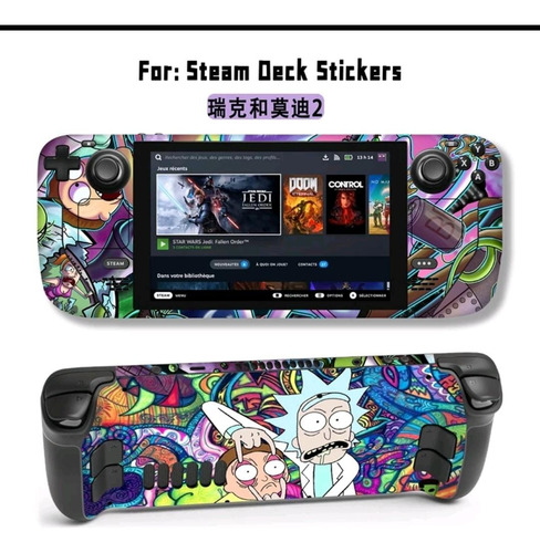 Skin De Vinil Steam Deck Rick Y Morty 