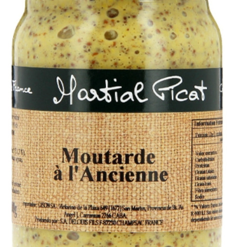 Mostaza Moutarde A L`ancienne Martial Picat 200 Gr. 