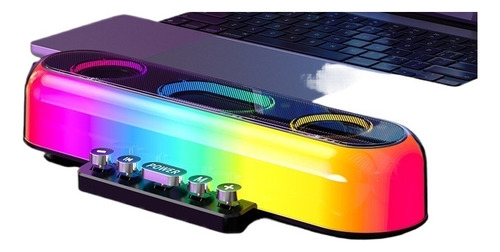 Altavoz Bluetooth Mecánico Colorido Con Graves Potentes