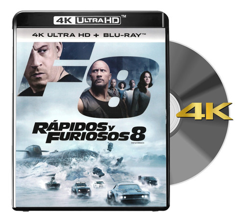 Blu Ray 4k Rapidos Y Furiosos 8