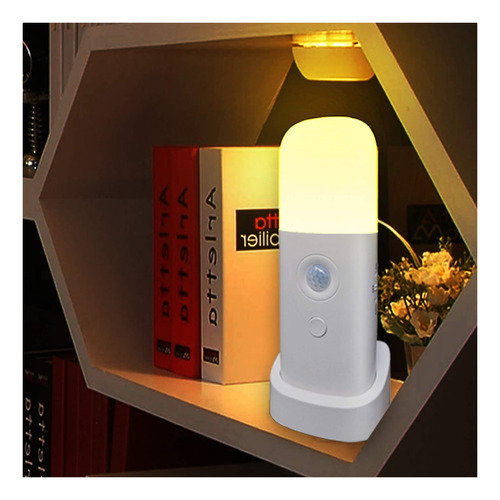 Luz Nocturna Sensor Movimiento Regulabl 5 Nivel Brillo 2000