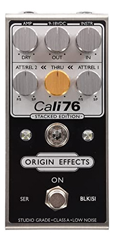 Pedal Compresor Cali76 Stacked - Negro Invertido