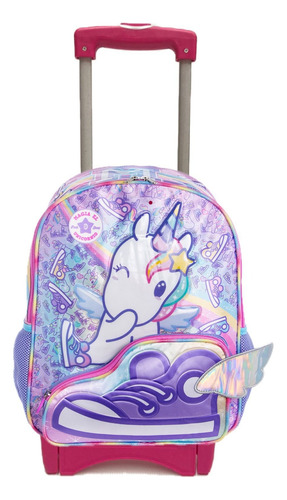 Mochila Primaria Ruz Con Carrito Onix 179832