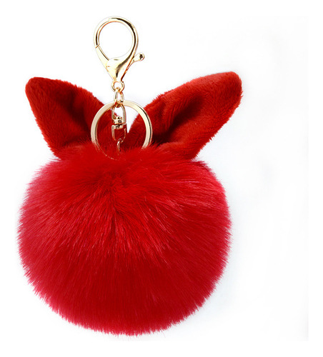 Llavero De Moda Hombre Mujer Pompón Orejas De Gato