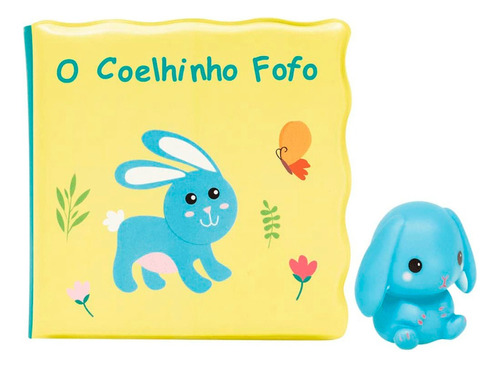 Kit Livrinho De Banho Infantil O Coelhinho Fofo 7496- Buba