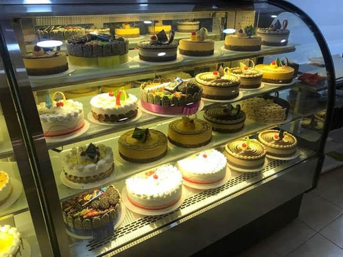 Vitrina Exhibidora Tortas Y Postres Acero Inoxidable