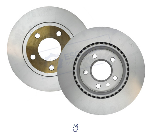 Kit 2 Discos De Freno Delanteros Volkswagen Amarok Original