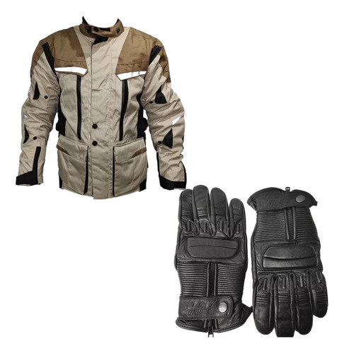 Combo Campera Para Moto 4 Estaciones + Guantes - City Motor