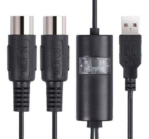 Cabo Conversor Usb Midi Para Pc