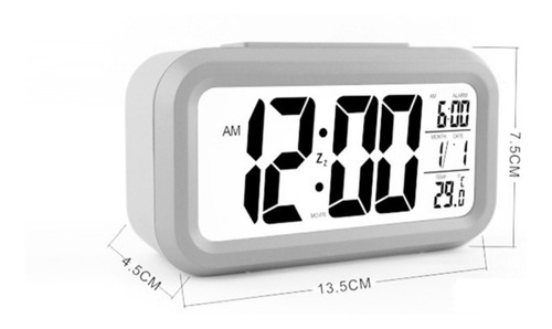 Imagen 2 de 7 de Reloj De Mesa Eléctrico Alarma Electrónica Digital Led