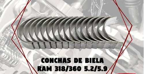 Bielas Motor 318 Grand Cherokee Ram 5.2/5.9 Bancada Anillos 