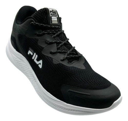 Zapatilla Fila Hombre Force Negra Con Blanco