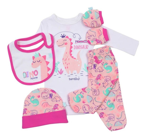 Set Ropa Para Bebé Recién Nacido Niña Rosado