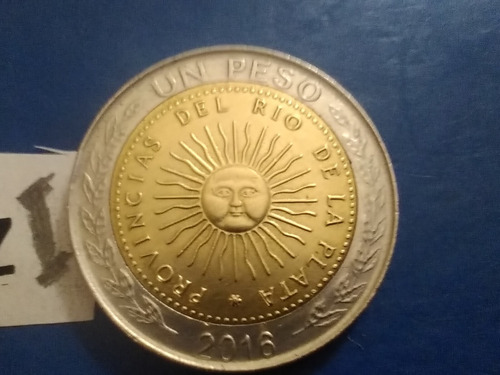 1 Pesos Un Peso Argentino Moneda Del 2016 De La Argentina Sc