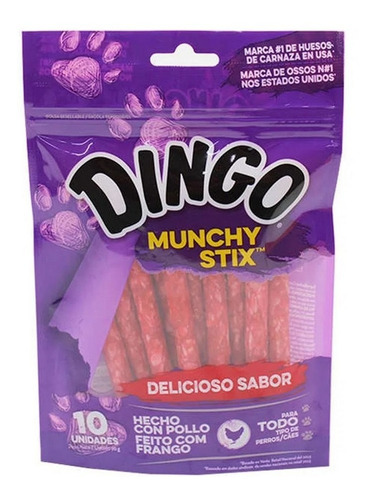 Dingo petisco munchy stix 10 unidades 90g