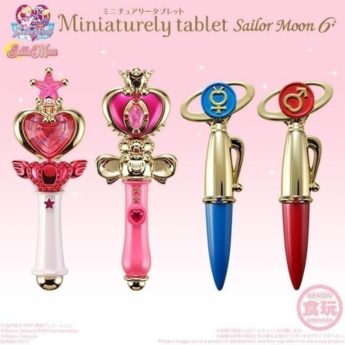 Pastillero Cetro Set X4 Sailor Moon 6 Bandai Gastovic Anime