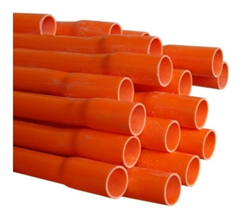 Tubería Conduit Pvc 20mm Naranja 3mts Iv Cementar