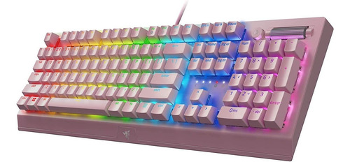 Teclado Mecánico Razer, Blackwidow V3, Para Juegos, Rosa