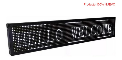 Letrero Led Programable 100x20cm Blanco Wifi