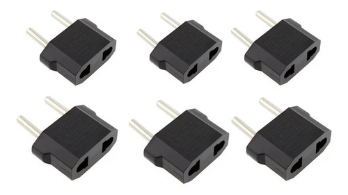 Kit X 6convertidor Adaptador Americano A Europeo