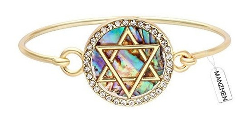 Ra, Brazalete Para M Charm Judío Estrella De David Abalone S