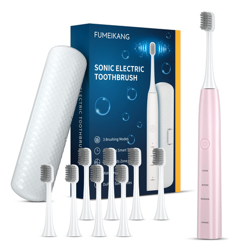 Fumeikang Cepillo De Dientes Elctrico Snico Para Adultos, Ce