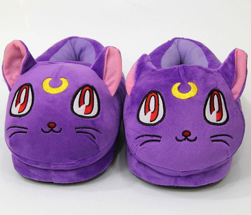 Imagen 5 de 6 de Pantuflas Gato Luna Sailor Moon