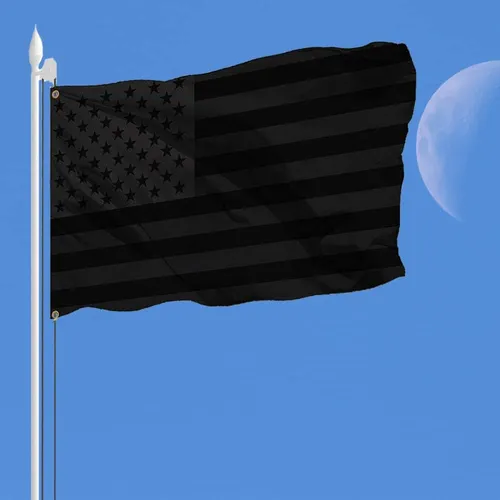 Bandera De Estados Unidos Negra De 3 X 5 Pies, Bandera De Es Meses