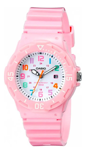  Reloj Casio Malla De Pvc Color Rosa Lrw-200h-4b2vdf