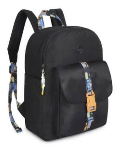 Morral Escolar Capi Unisex Negro Explorer Gamer