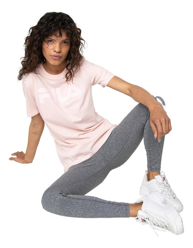 Polera Fila Letter Premium Mujer Rosado