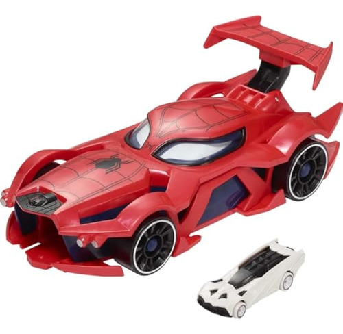 Marvel Hot Wheels Lanzador Spider-man Web-car Con