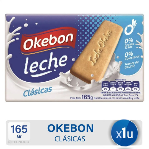 Galletitas Okebon Con Leche Clasicas Dulces - Mejor Precio