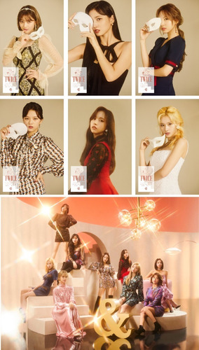 Juego 7 Posters Twice &twice Kpop Coreano 28cms Tamaño Carta
