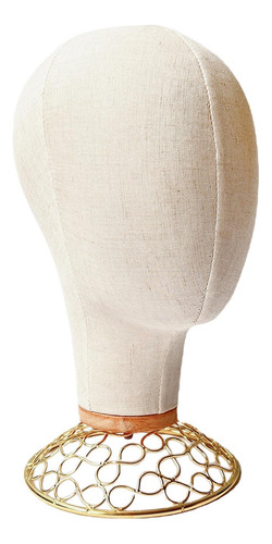 Multipurpose Wig Head Hairpiece Manikin Hats Stand Aureate