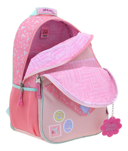 Mochila Happy Girl Uli Primaria Backpack Hg70693-p Color Rosa Chenson