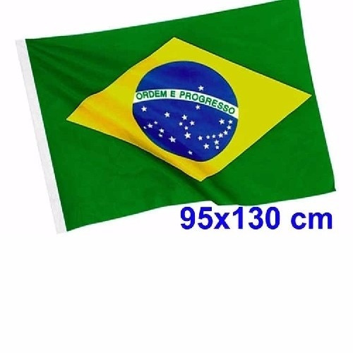 Bandeira Oficial Do Brasil! 0.95 X 1.30 Mts Tamanho Grande!