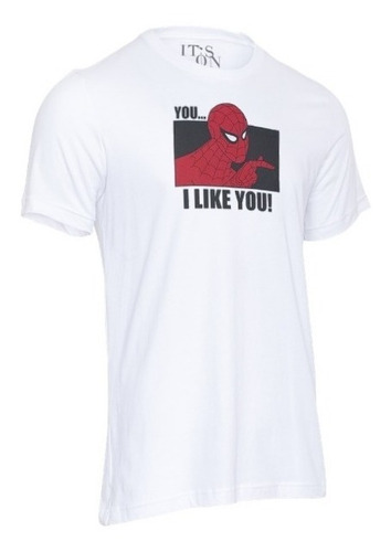 Playera Spiderman Meme I Like You . Caricatura Viejita.