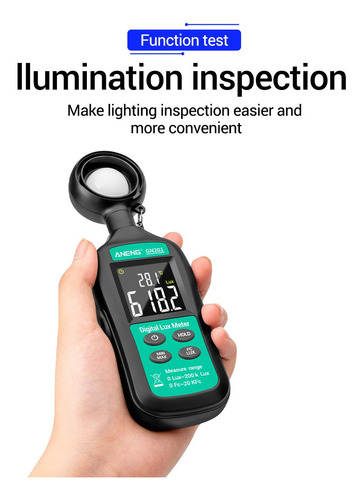 Mini Medidor De Luz Digital Aneng 0-20,0000