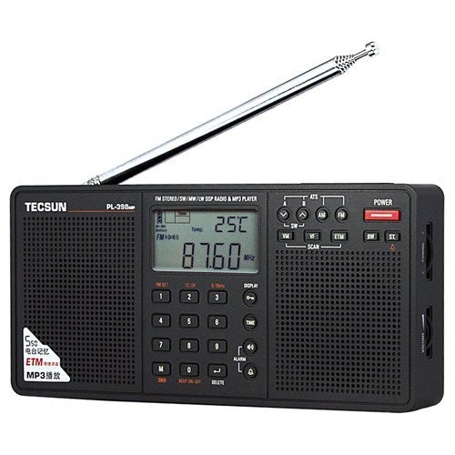 Reproductor Mp3 Tecsun Pl398mp Fm/am/sw/lw Con Dos Parlantes